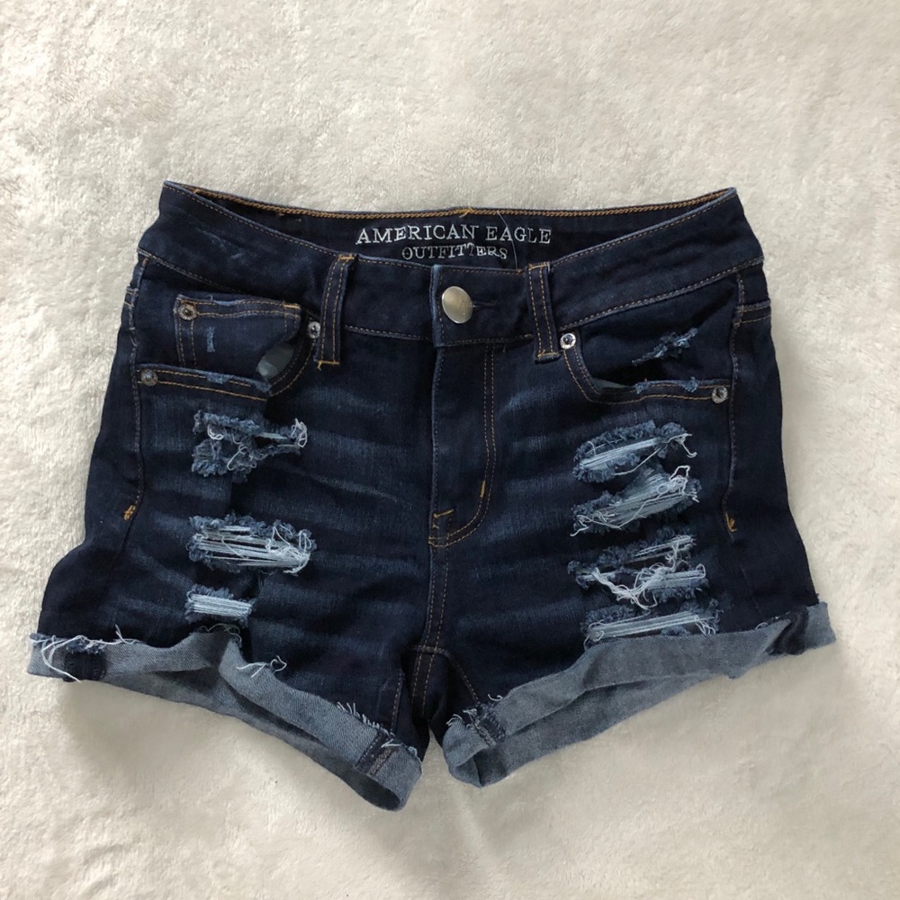American Eagle Distressed Denim Shorts